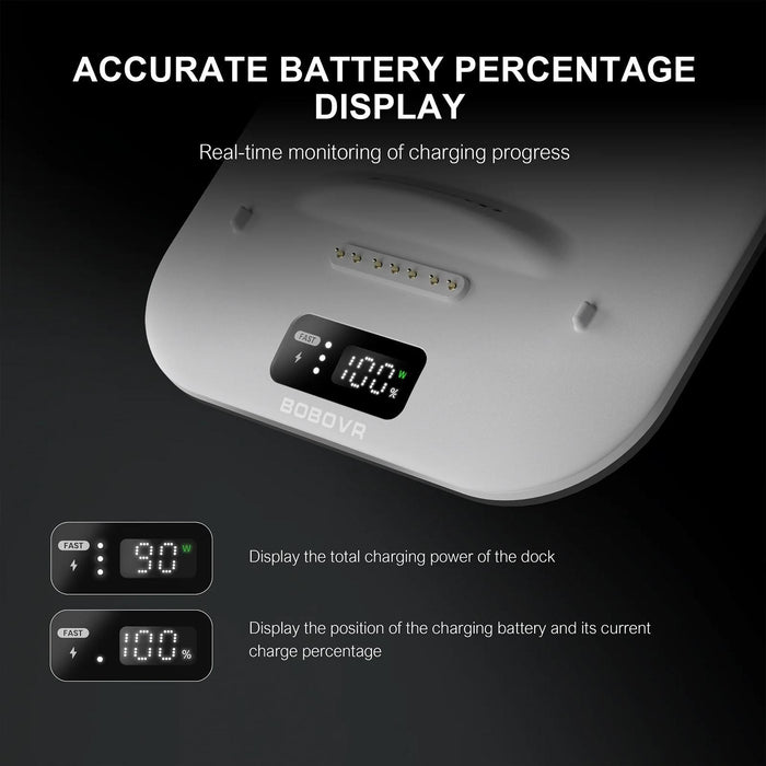 3-Battery Fast Charger Dock For Bobovr Bd3