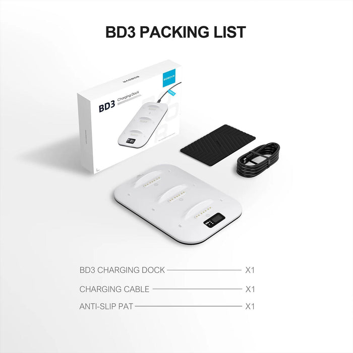 3-Battery Fast Charger Dock For Bobovr Bd3