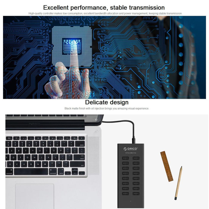 16-Port Usb2.0 Hub Orico H1613-U2 Upgrade