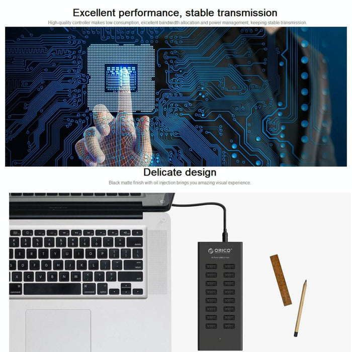 16-Port Usb2.0 Hub Orico H1613-U2 Upgrade