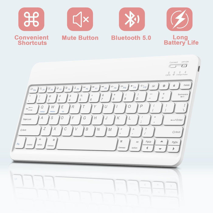 For Samsung Galaxy Tab A9+ Magnetic Gradient Keyboard Silicone Full Cover Leather Case