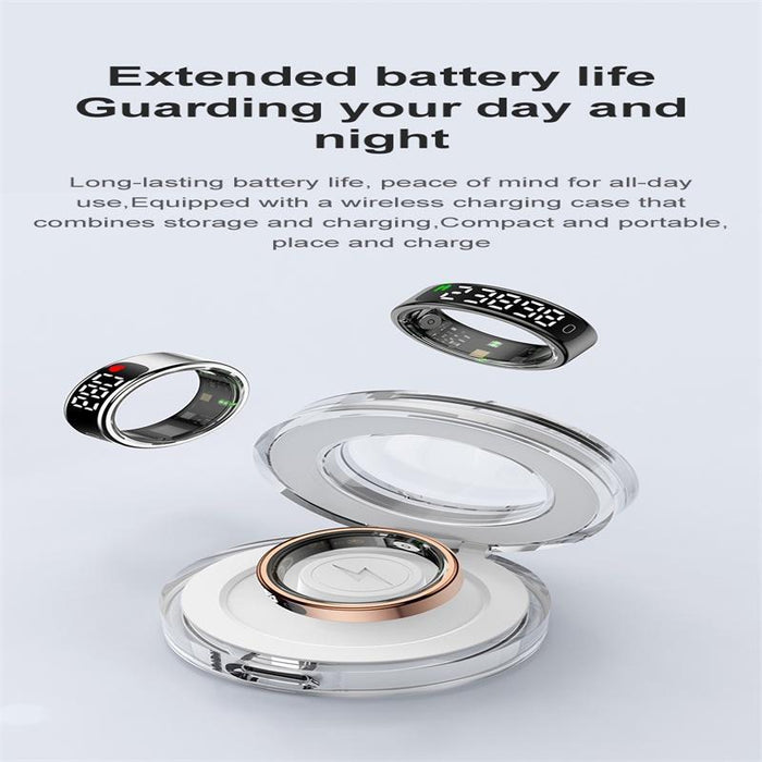 Smart Ring With Heart Rate Oxygen & Sleep Monitoring Size 10