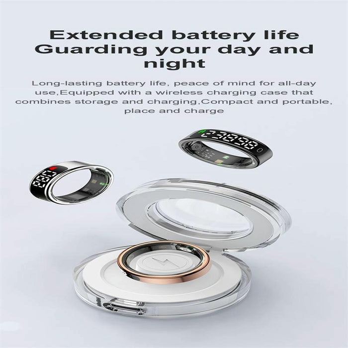 Smart Ring With Heart Rate Oxygen & Sleep Monitoring Size 11