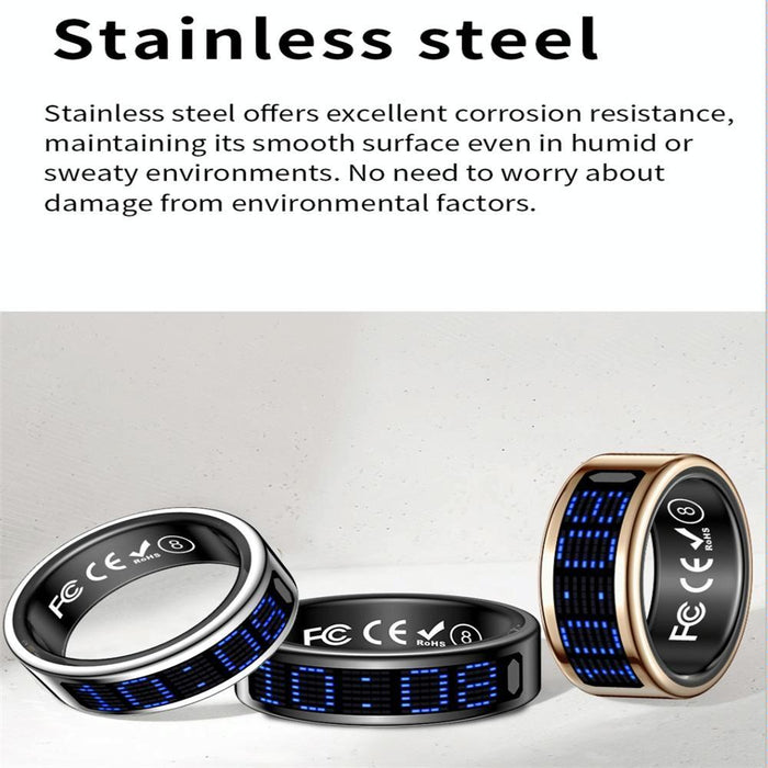 Smart Ring Hr Blood Oxygen Sleep & Sports Monitoring Size 8