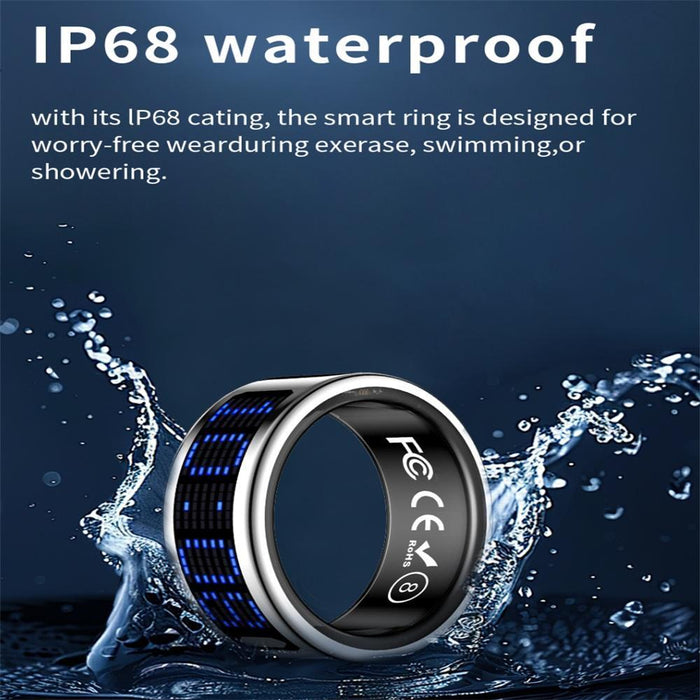 Smart Ring Hr Blood Oxygen Sleep Monitor Sports Mode Size 14