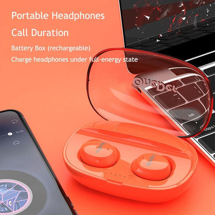 Oneder W12 Wireless Earphone With Waterproof Ipx5 Hd Stereo Sound Tws Bluetooth Earphone