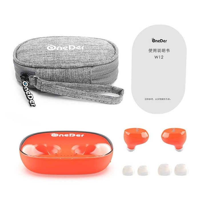 Oneder W12 Wireless Earphone With Waterproof Ipx5 Hd Stereo Sound Tws Bluetooth Earphone