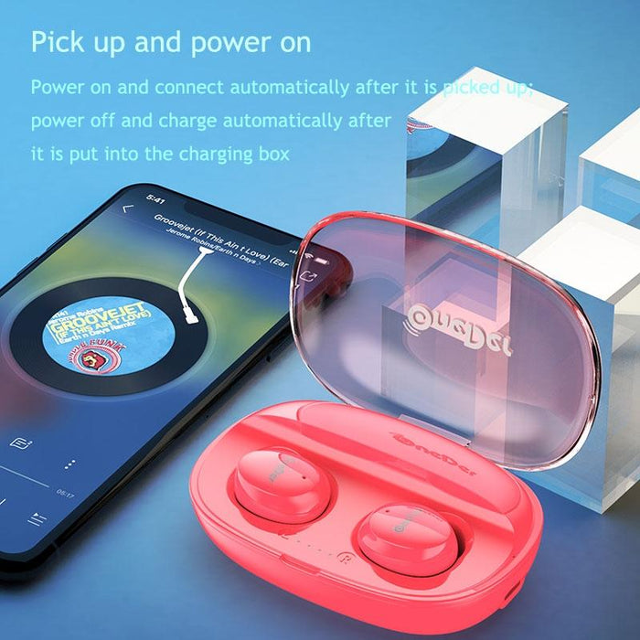 Oneder W12 Wireless Earphone With Waterproof Ipx5 Hd Stereo Sound Tws Bluetooth Earphone