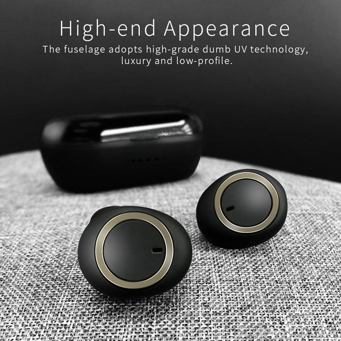 Tws-A1 Tws Bluetooth 5.0 Mini Invisible Sports Music Earphone With Charging Box & Microphone