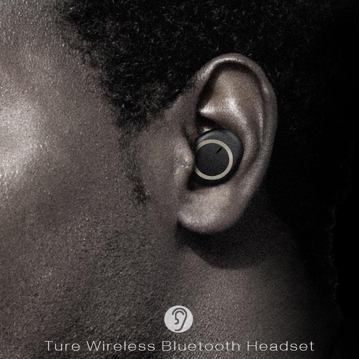 Tws-A1 Tws Bluetooth 5.0 Mini Invisible Sports Music Earphone With Charging Box & Microphone