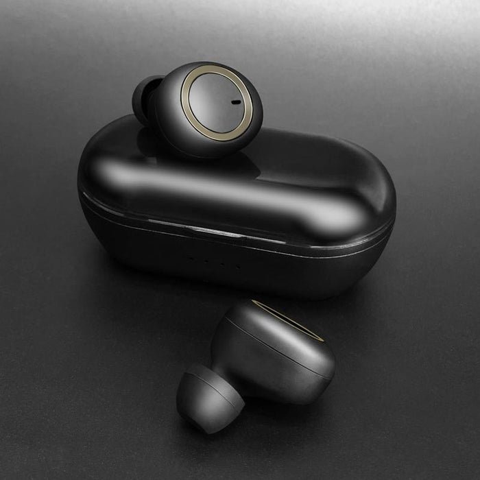 Tws-A1 Tws Bluetooth 5.0 Mini Invisible Sports Music Earphone With Charging Box & Microphone