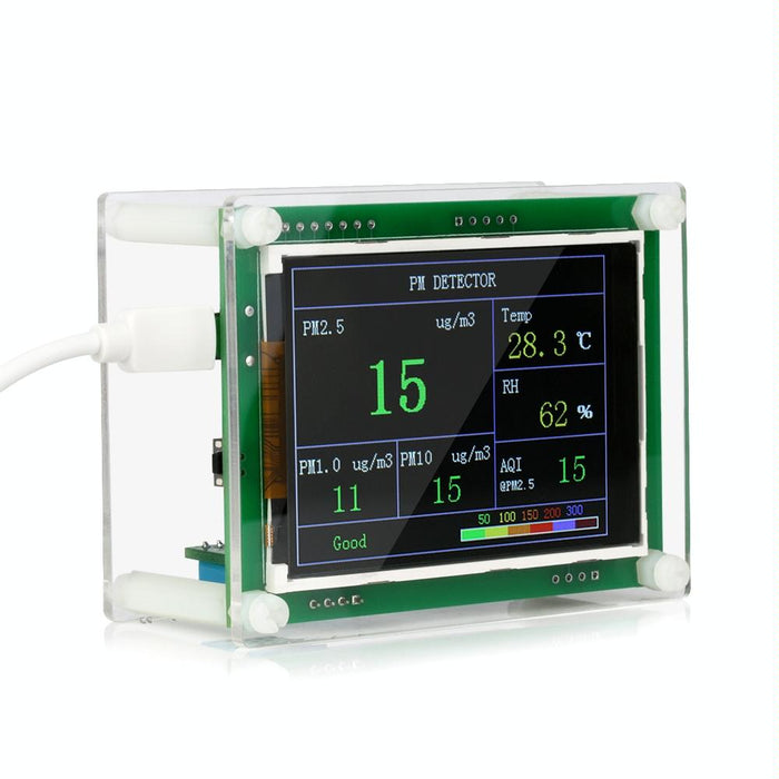 Portable Detector For Car Home Office & Outdoors Gas Thermometer & Air Quality Monitor