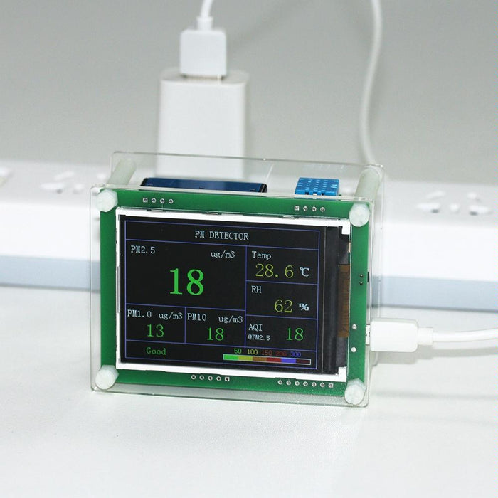 Portable Detector For Car Home Office & Outdoors Gas Thermometer & Air Quality Monitor