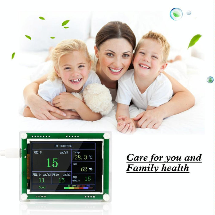 Portable Detector For Car Home Office & Outdoors Gas Thermometer & Air Quality Monitor