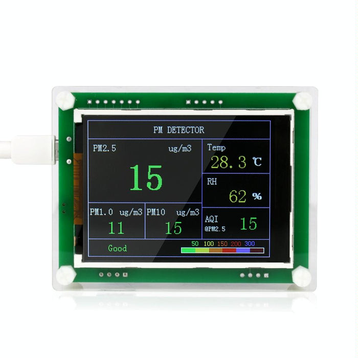 Portable Detector For Car Home Office & Outdoors Gas Thermometer & Air Quality Monitor