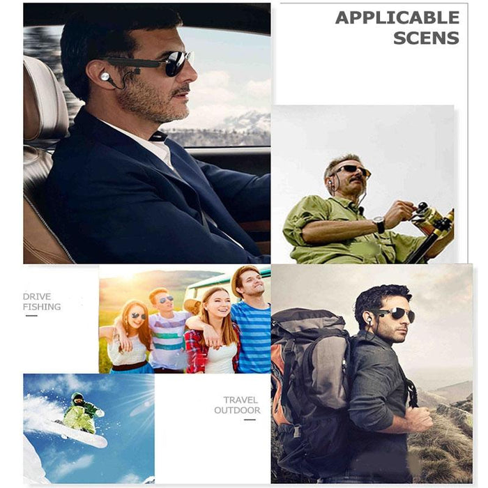 A8 Wireless Bluetooth Sunglasses Music Earphones Smart Glasses Earbud Hands-Free With Mic