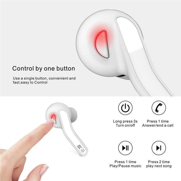 T88 Mini Touch Control Hifi Wireless Bluetooth Earphones Tws Wireless Earbuds With Charger Box
