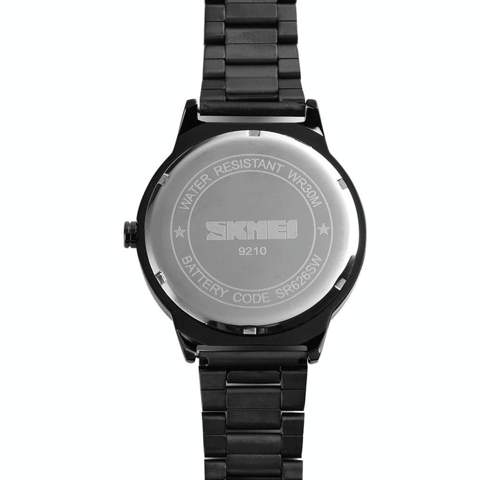 9210 Fashion Trend Men Business Simple Three-Dimenional Surface Waterproof Gold Quartz Watch