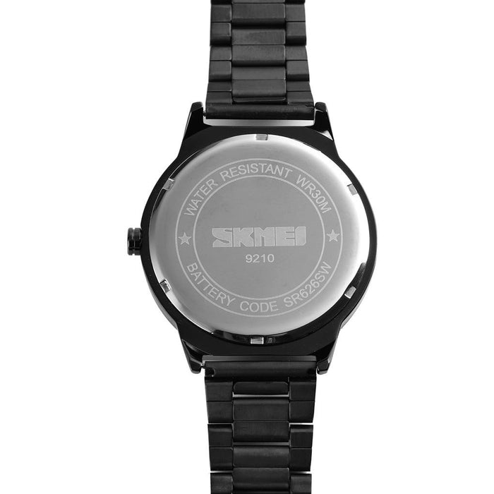 9210 Fashion Trend Men Business Simple Three-Dimenional Surface Waterproof Gold Quartz Watch