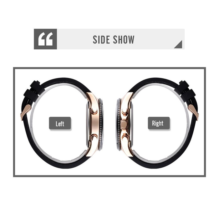 1538 Multi-Function Time Large Dial Steel Belt Men Casual Sports Electronic Watch