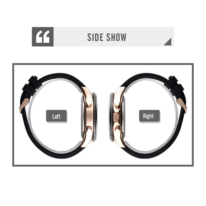 1538 Multi-Function Time Large Dial Steel Belt Men Casual Sports Electronic Watch