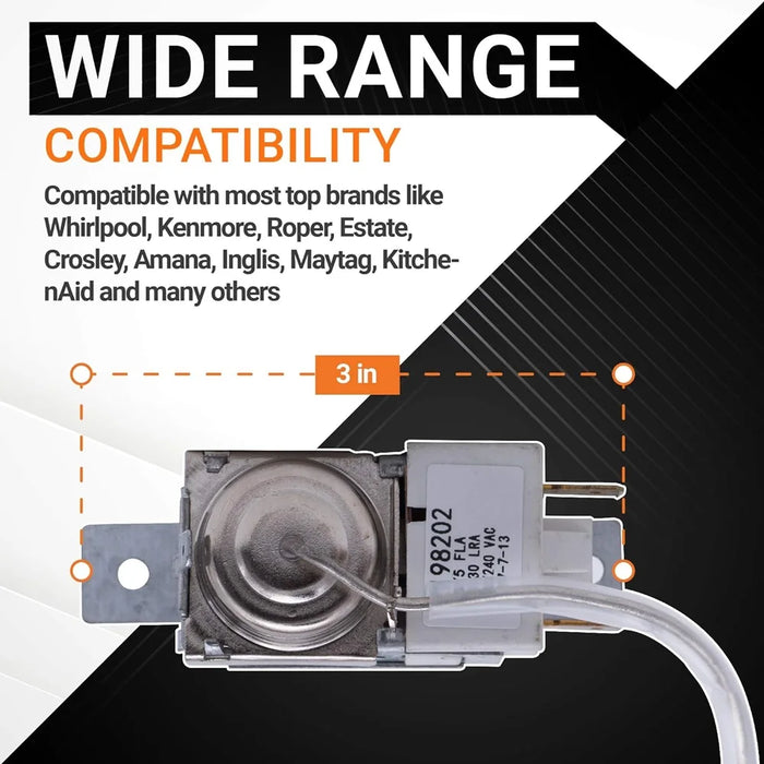 2198202 Cold Control Thermostat W10822278 Defrost Timer W10225581 Bimetal Thermostat Refrigerator Defrost For Whirlpool Kenmore
