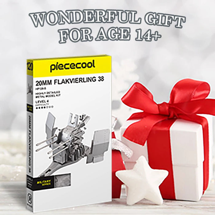 20Mm Flakvierling 38 Metal Puzzle Kit For Adults