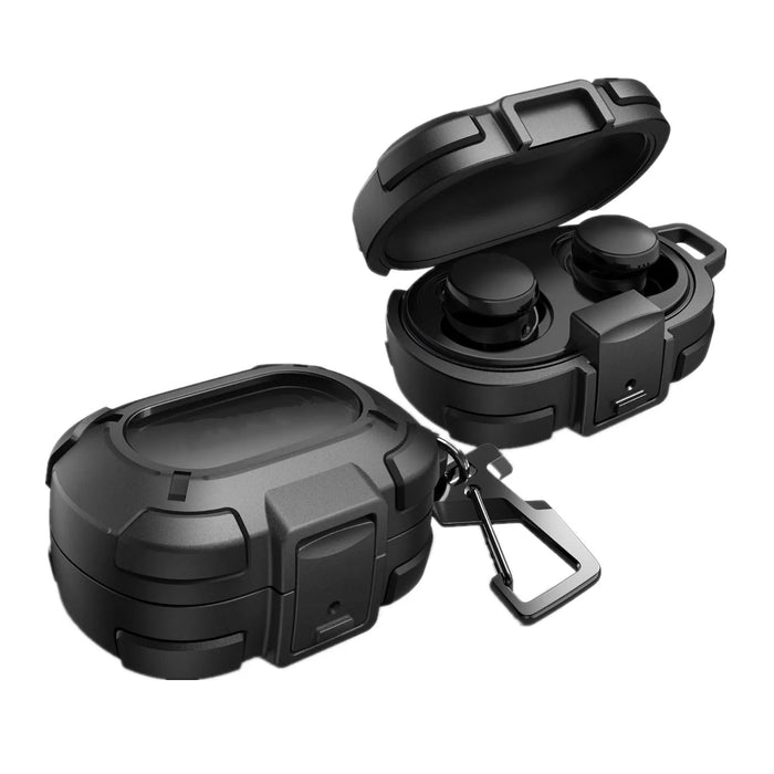 For Bose Quietcomfort Earbuds 2024 Rugged Case Shockproof Protective Case With Secure Lock Clip Carabiner & Keyring