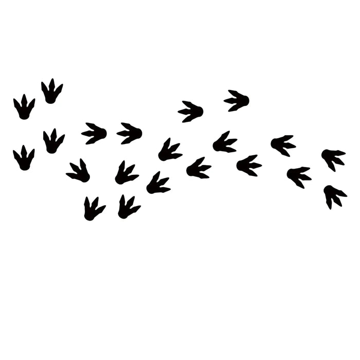 2 Cute Footprint Wall Stickers For Kids Room Decor