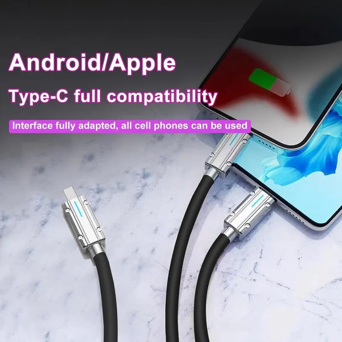 Multi Use 5 In 1 Usb C Charging Cable 120W 4Ft