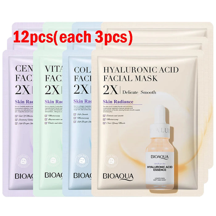 Hydrating Centella Collagen Face Masks 12 Piece