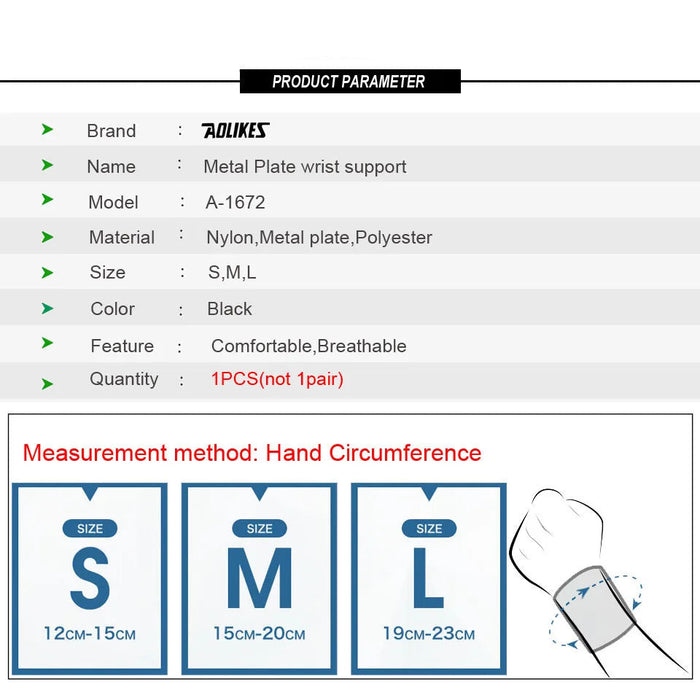 Lightweight Wrist Stabilizer Brace For Pain Relief