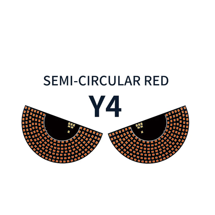 2Pcs Car Devil'S Eye Strobe Light Usb Decorative Atmosphere Lamp