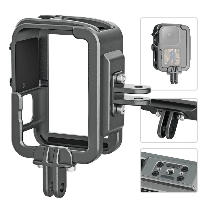 Aluminum Frame Case For Gopro Action Cameras Cold Shoe Mount