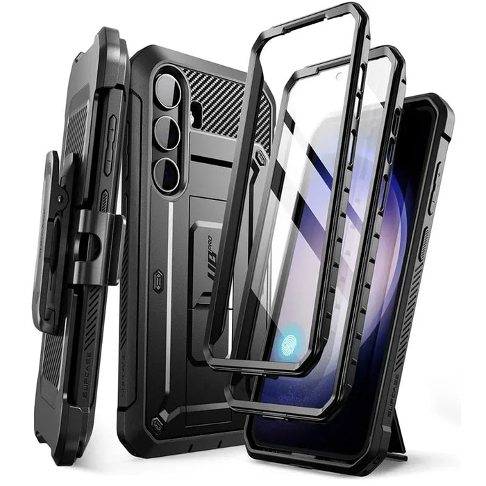 For Samsung Galaxy S24 Plus Ub Pro Heavy Duty Rugged Case With Built-In Screen Protector & Kickstand & Belt-Clip