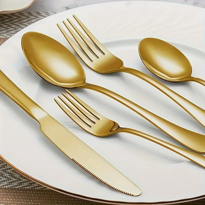 30 / 60 Piece Stainless Steel Flatware Set Dinnerware Cutlery