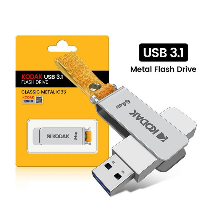 Kodak Metal USB Flash Drive 64gb / 128gb / 256gb High Speed Car Music