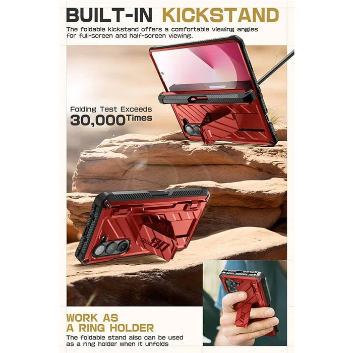 For Samsung Galaxy Z Fold 6 Ub Pro Full Shockproof Heavy Duty Rugged Phone Case With Built-In Screen Protector
