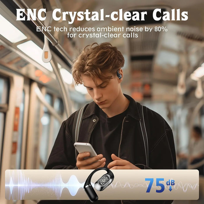 Wireless Open Ear Earbuds With 40Hrs Playtime
