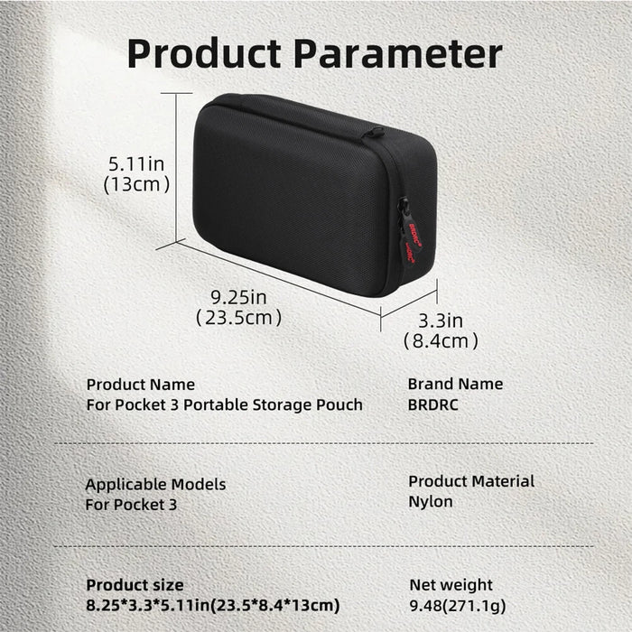 Storage Bag For Dji Osmo Pocket 3 Hard Carrying Bag Anti-Scratch Protective Box Shockproof Photography Case Camera Accessories