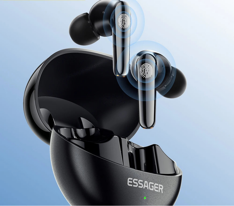 Wireless Bluetooth5.3 Headset Dual Noise Cancellation Touch Control Earbuds With Microphone Hifi Stereo Sound Headphones