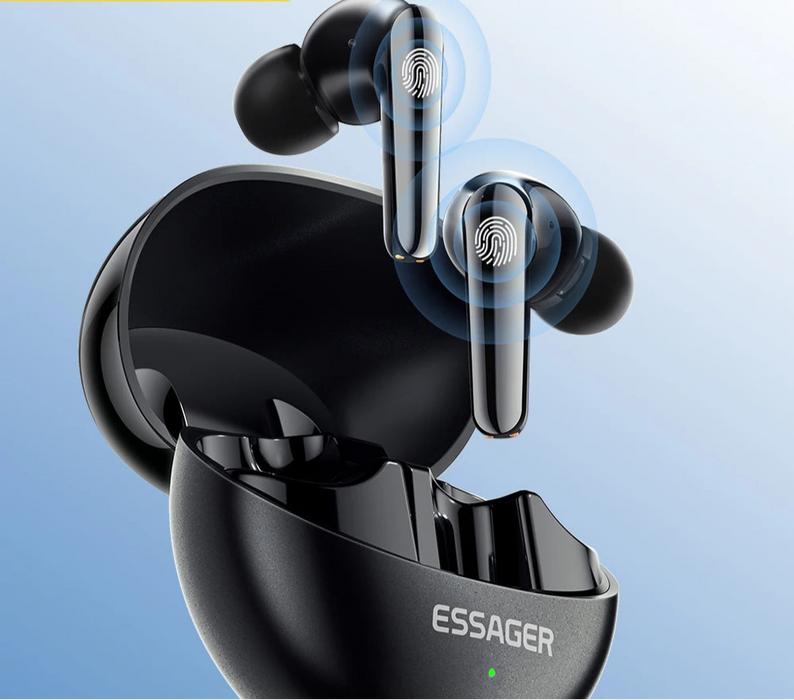 Wireless Bluetooth5.3 Headset Dual Noise Cancellation Touch Control Earbuds With Microphone Hifi Stereo Sound Headphones