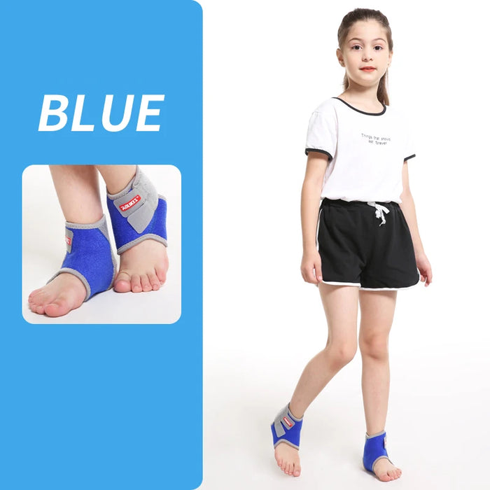 Pair of Kids Ankle Strap For Cycling Running Gym Ankle Brace Support For Children Boy / Girl Sport Protector Tobillera
