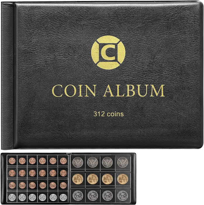 Coin Collection Book Holder 312 Pockets For 20 46Mm Coins