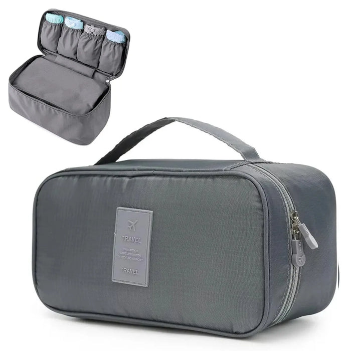 Compact Travel Bag for Undergarments and Toiletries
