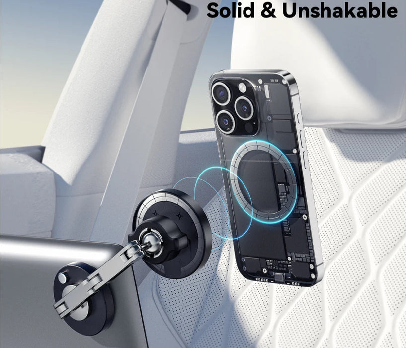 Magnetic Wireless Charger Car Phone Holder 15W Fast Charging Easy Paste Mount Stand For Magsafe Iphone 15 14 13 Pro Max