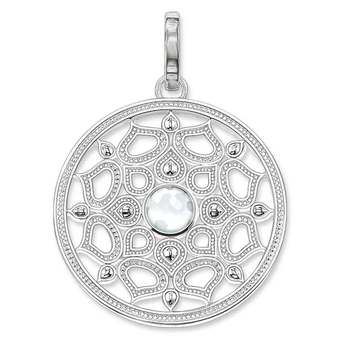 925 Sterling Silver Opal Lotus Pendant Glam Jewelry European Style Trendy Accessory Soul Gift For Women