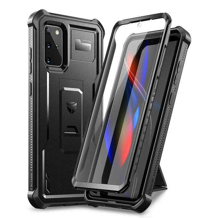 For Samsung Galaxy S20+ 5G 6.2 Inch With Built In Screen Protector Heavy Duty Protection Shockproof Kickstand Case