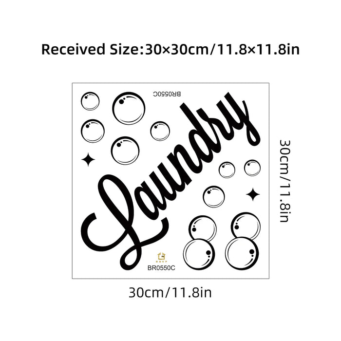Laundry Room Wall Stickers Home Decor Decals