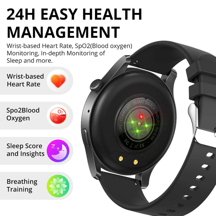 Unisex Amoled Smartwatch For Health & Fitness Tracking